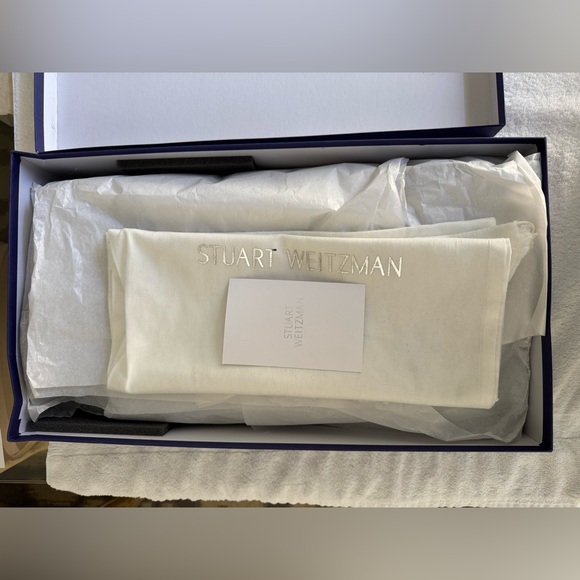 Stuart Weitzman Tieland Over-The-Knee Black Suede Boots - Picture 11 of 11